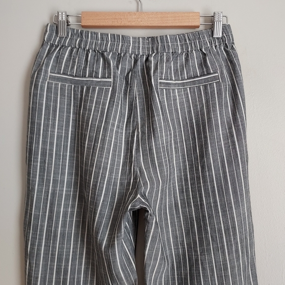 Marine Layer Gray Striped Track Pant Size Small Gray White - Picture 8 of 11